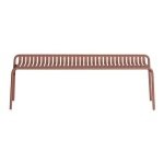 Petite Friture Week-end tuinbank zonder rugleuning terracotta