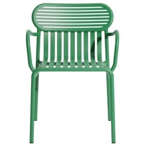 Petite Friture Week-end tuinstoel met armleuningen Mint Green
