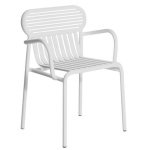 Petite Friture Week-end tuinstoel met armleuningen Pearl Grey