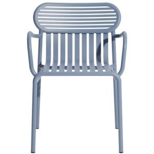 Petite Friture Week-end tuinstoel met armleuningen Pigeon Blue