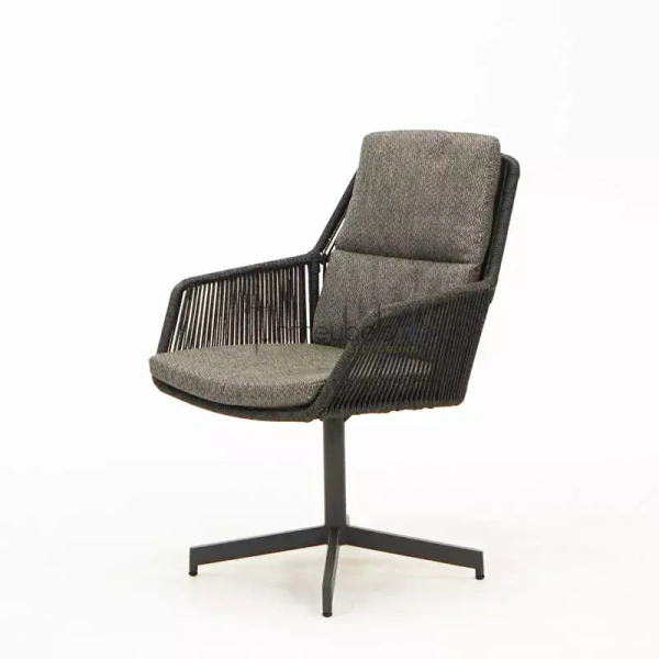 Primavera dining chair Anthracite with 2 cushions