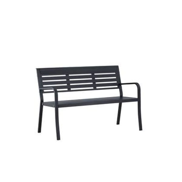 Rebellenclub Rost Tuinbankje - 125x 60cm - Zwart Rebellenclub Rost Tuinbankje - 125x 60cm - Zwart