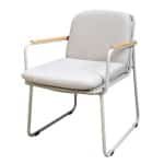 Serra dining chair aluminium salix rope salix/flax beige AW - Yoi