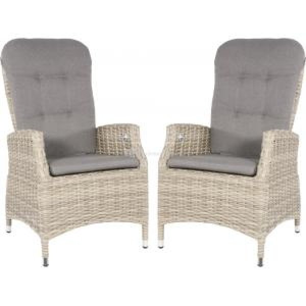 Soho Comfort Mountain tuinstoel taupe set van 2