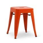 Stapelkruk Hamburg metalen kruk Oranje