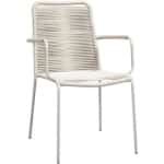 Stapelstoel Isola - metaal/rope zand - 85x53x64 cm - Leen Bakker