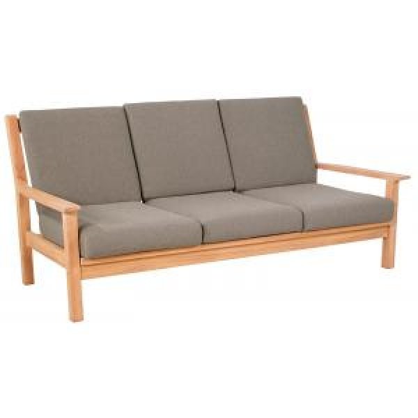 Teak 180 cm Loungebank inclusief kussens - 3 persoons Teak 180 cm Loungebank inclusief kussens - 3 persoons