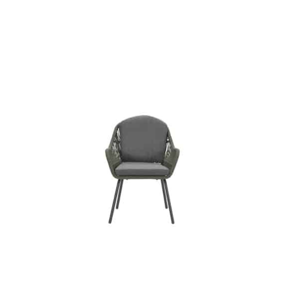 Triton dining stoel c. bl/rope moss gr dia. 5mm/mys. gr - Garden impressions