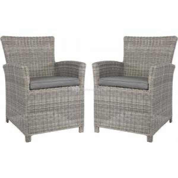 Tropez Smoke tuinstoel set van 2