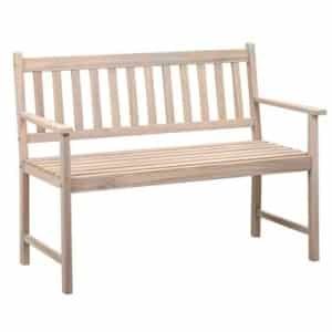 Tuinbank Barcelona - acacia - greywash - 87x115x56 cm - Leen Bakker