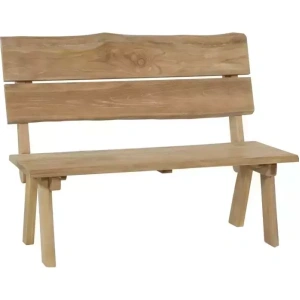 Tuinbank teak boomstam 130cm