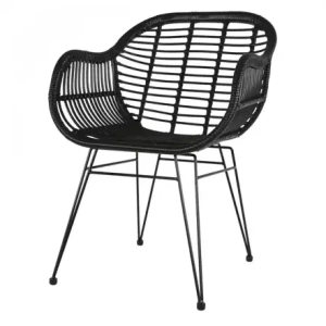 Tuinstoel Moda Zwart - Set 4 stuks