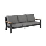 Valerie loungebank 3-zits antraciet - Exotan