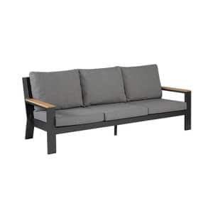 Valerie loungebank 3-zits antraciet - Exotan