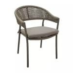 Vitaro Dining Tuinstoel Taupe - Buitengewoon de boet