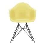 Vitra Eames Plastic Chair DAR Zwart - Citron Yellow