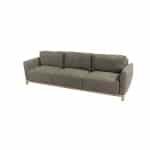 Yara 3-zits lounge bank brushed teak met 11 kussens 4SO - 4so