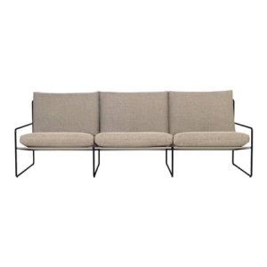 ferm LIVING Desert 3-zitsbank - Black Dolce - Dark Sand