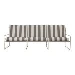ferm LIVING Desert 3-zitsbank - Cashmere - Chocolate Stripe