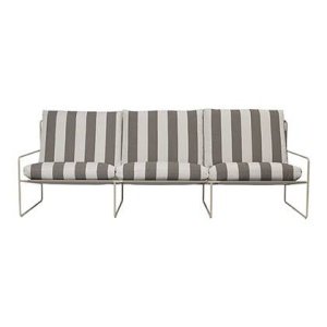 ferm LIVING Desert 3-zitsbank - Cashmere - Chocolate Stripe