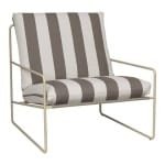 ferm LIVING Desert Fauteuil - Cashmere - Chocolate Stripe