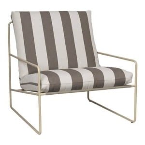ferm LIVING Desert Fauteuil - Cashmere - Chocolate Stripe
