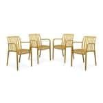 sweeek - Kunststof tuinstoel (set van 4)