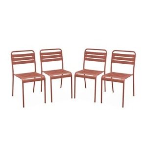 sweeek - Stalen tuinstoel (set van 4)