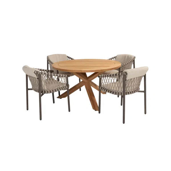 4 Seasons Allora terre / Prado ronde tuinset - Ø130 cm.