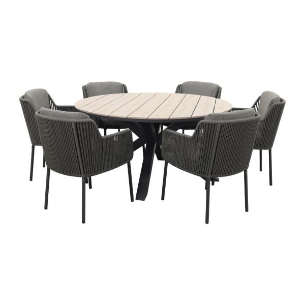 4 Seasons Bernini / Garden Impressions Edison 148 cm. - ronde tuinset