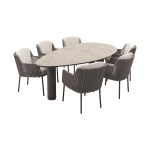 4 Seasons Bernini/Arizona organische tuinset 240x120 cm. - zand/terre
