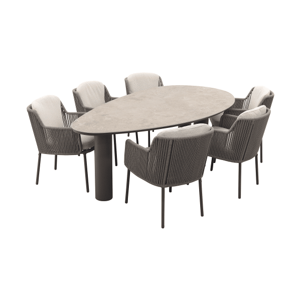 4 Seasons Bernini/Arizona organische tuinset 240x120 cm. - zand/terre