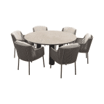 4 Seasons Bernini/Arizona ronde tuinset Ø160 cm. - zand/terre