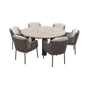 4 Seasons Bernini/Arizona ronde tuinset Ø160 cm. - zand/terre