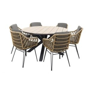 4 Seasons Cottage / Garden Impressions Edison 148 cm. - ronde tuinset