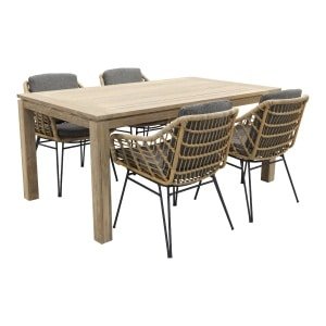 4 Seasons Cottage/Rome grey 170 cm. tuinset - 5-delig