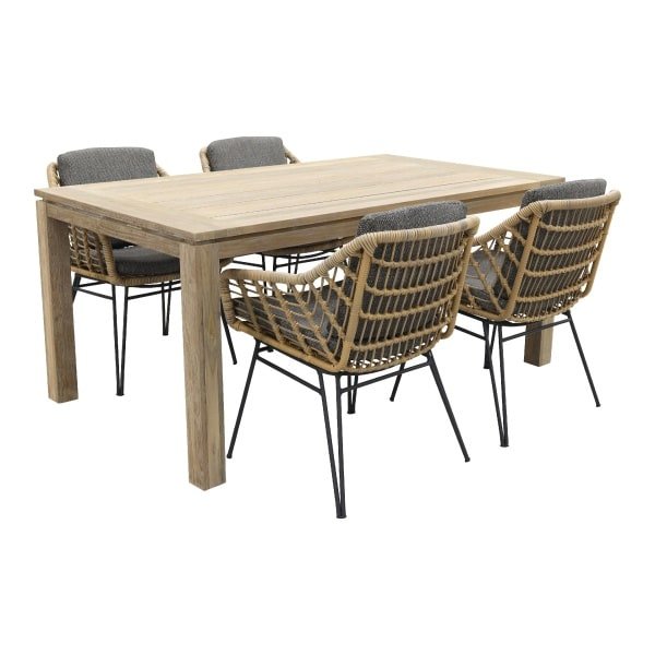 4 Seasons Cottage/Rome grey 170 cm. tuinset - 5-delig