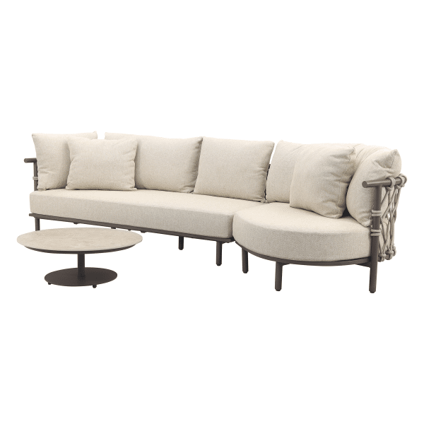 4 Seasons Ezra/Boaz 4-zits loungeset - Latte/Terre