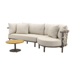 4 Seasons Ezra/Volta 3-zits loungeset - Latte/Terre