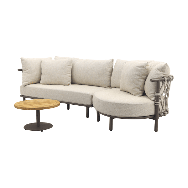4 Seasons Ezra/Volta 3-zits loungeset - Latte/Terre