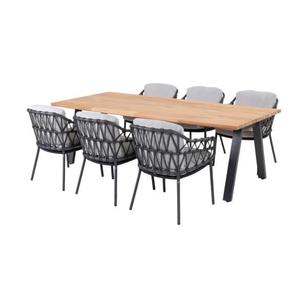 4SO Calpi/Ambassador 240x100 cm. - 7-delige tuinset