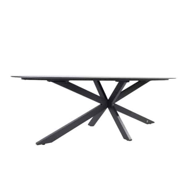 4SO Privada Tafelframe Antracite Met Privada Tafelblad HPL Slate Antracite 240 x 107 cm - 4so