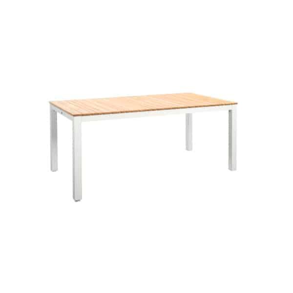 Arashi dining table 169x90 cm aluminium salix/teak - Yoi