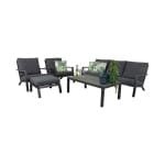 Atlanta loungeset - 5 delig (inclusief hocker)
