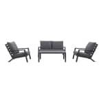 Atlanta stoel-bank loungeset - 4-delig
