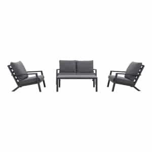 Atlanta stoel-bank loungeset - 4-delig