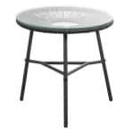 Bijzettafel Formentera - antraciet - 50xØ50 cm - Leen Bakker