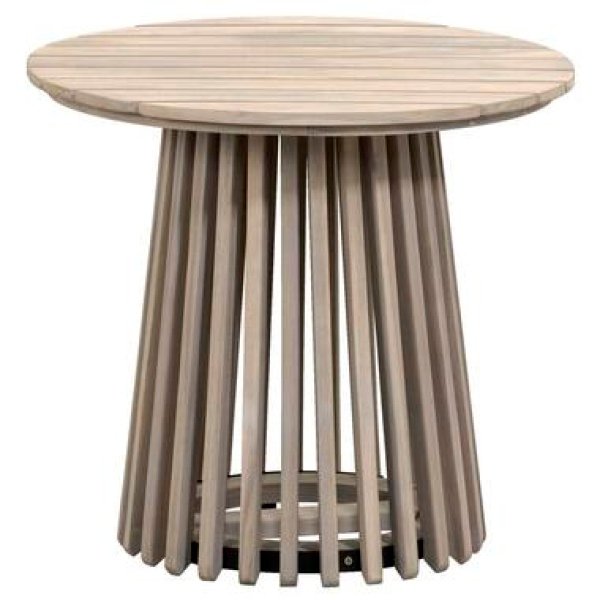Bijzettafel Saône - acacia/greywash - 45xØ50 cm - Leen Bakker