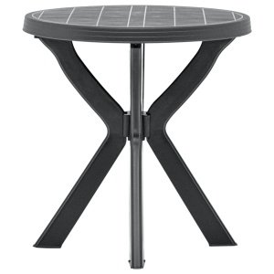 Bistrotafel 70 cm kunststof antraciet
