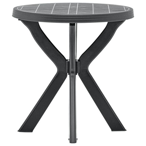Bistrotafel 70 cm kunststof antraciet